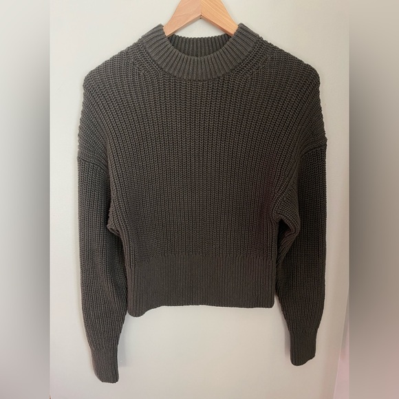 Everlane Cocoon Knit Crew Sweater in Everyday Organic Cotton Size XS Minimalist - Picture 2 of 11